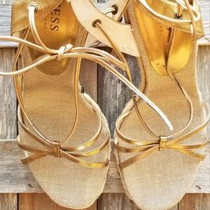 Guess Starburst Wedge Sandals